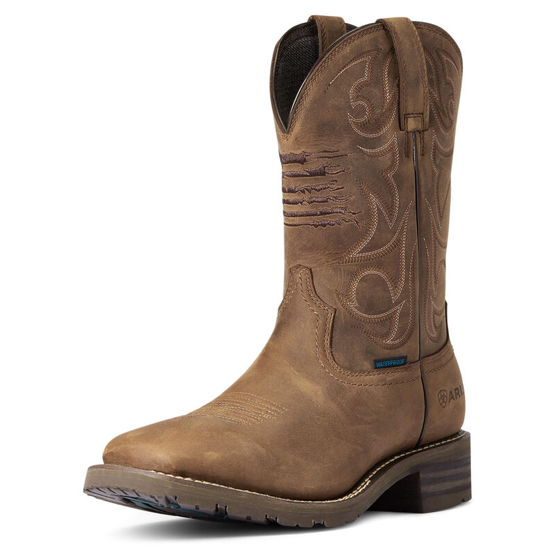 Ariat Hybrid Patriot Waterproof - Miesten Ruskea Bootsit ( LZSFOE-709 )